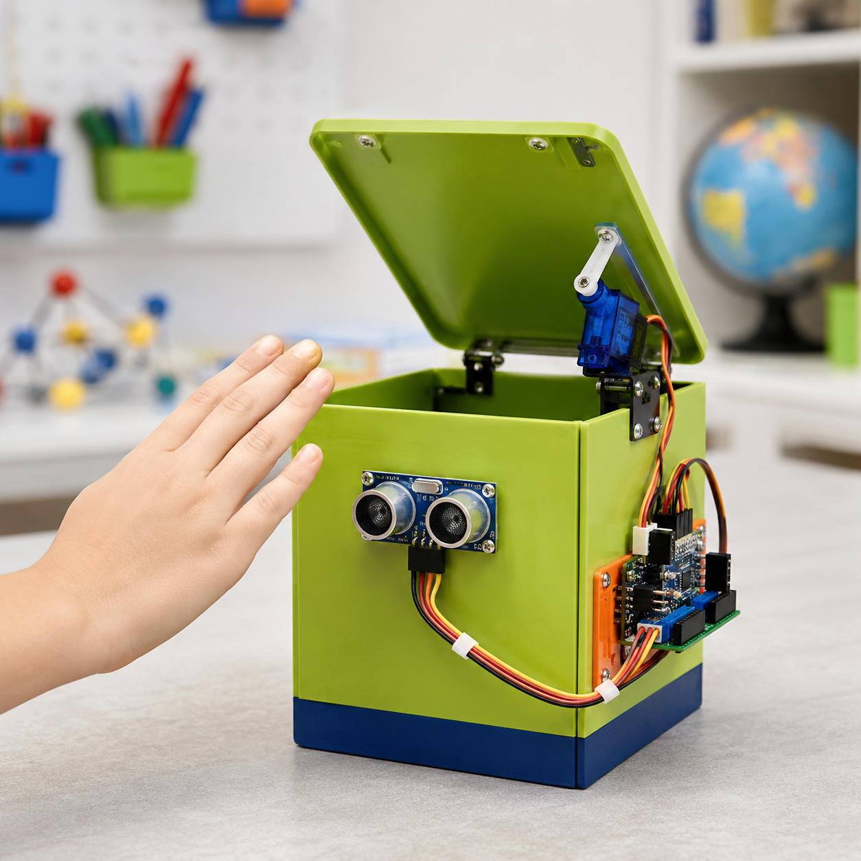 Smart Dustbin STEM project for Class 4